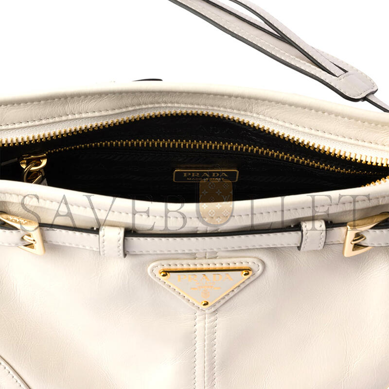 PRADA BONNIE SMALL LEATHER SHOULDER BAG 1BH215 (26*14*12cm)